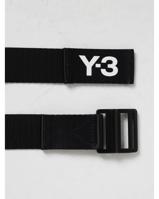 Cintura in nylon con logo di Y-3 in Black da Uomo
