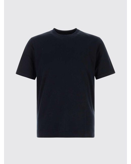 Fedeli Blue Cotton T-Shirt for men