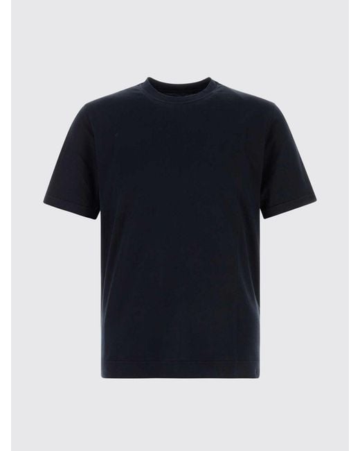 Fedeli Blue Cotton T-Shirt for men