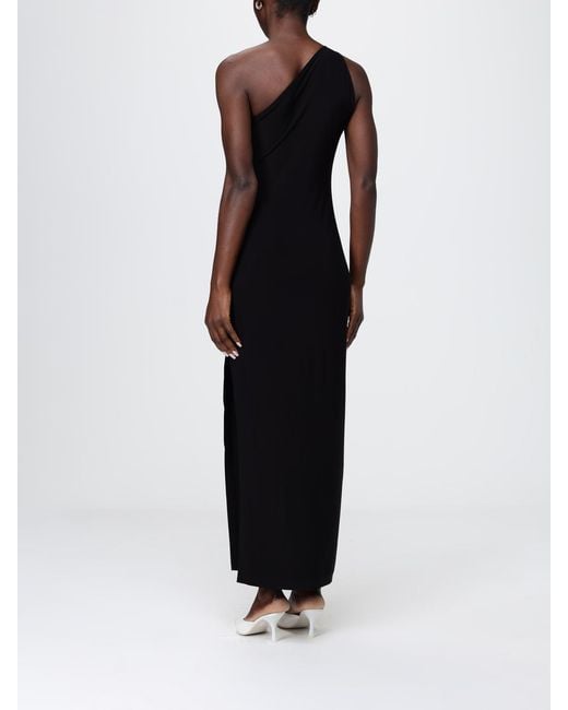 Norma Kamali Black One-Shoulder Dress