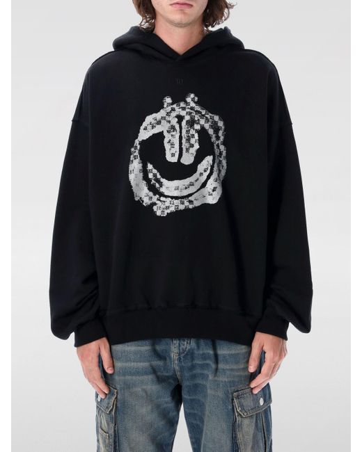 Felpa Con Cappuccio di M I S B H V in Black da Uomo
