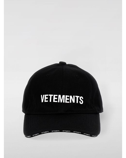 Vetements Black Hat for men