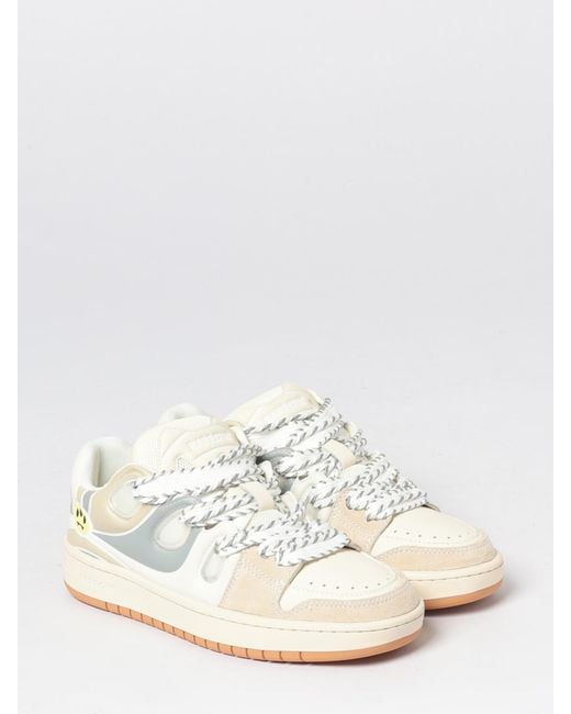 Barrow White Leather Sneakers for men