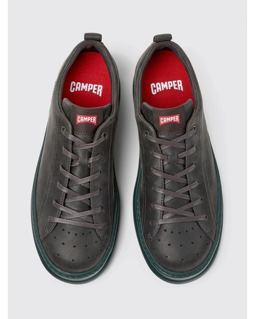 Camper Black Runner Leather Sneakers for men