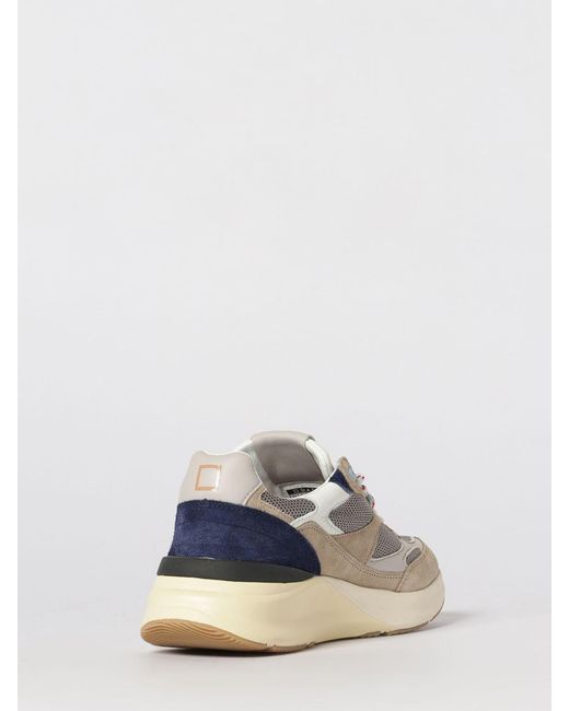 Date White Suede And Mesh Sneakers for men