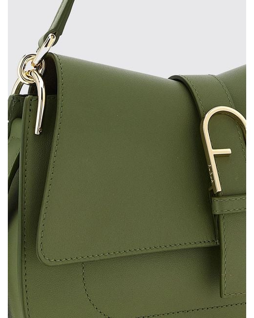 Furla Green Flow Medium Handbag