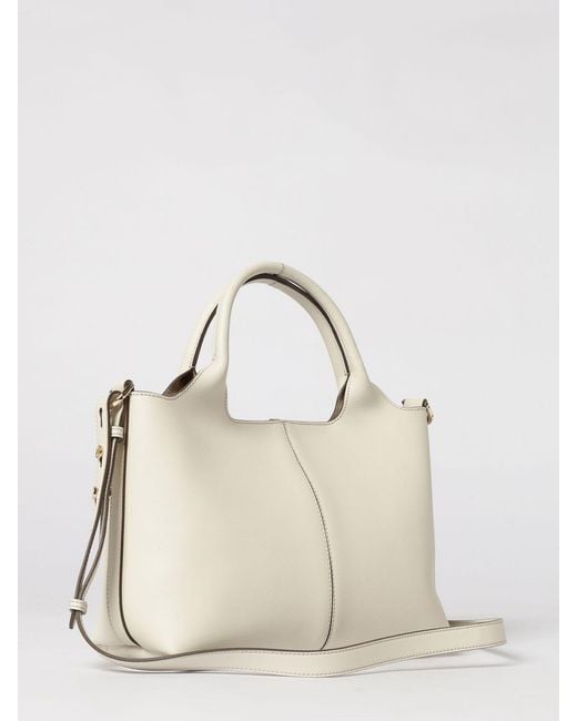Tod's Natural Small Leather Shopping Bag
