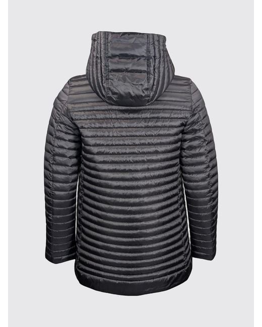 Save The Duck Gray Nylon Down Jacket With Hood