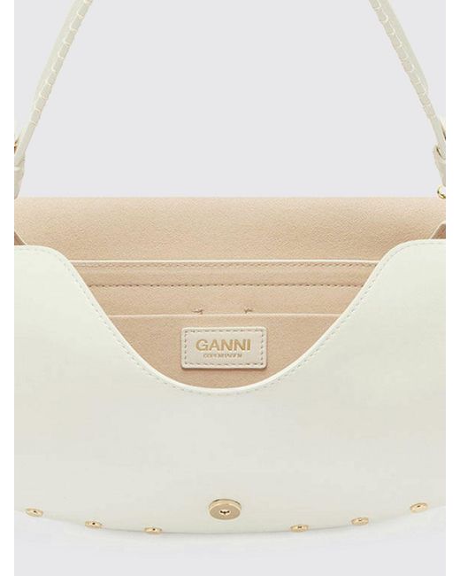 Borsa B-Kat di Ganni in Natural