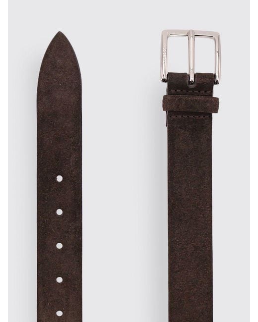 Orciani White Amalfi Suede Belt for men