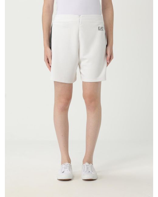 EA7 White Shorts Damen