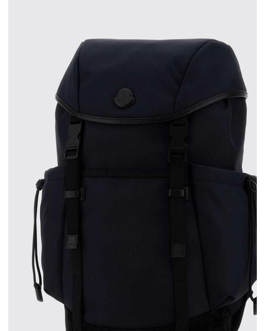 Moncler Blue Canvas Backpack for men