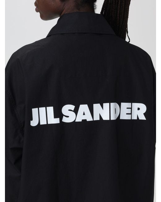 Giacca con logo posteriore di Jil Sander in Blue