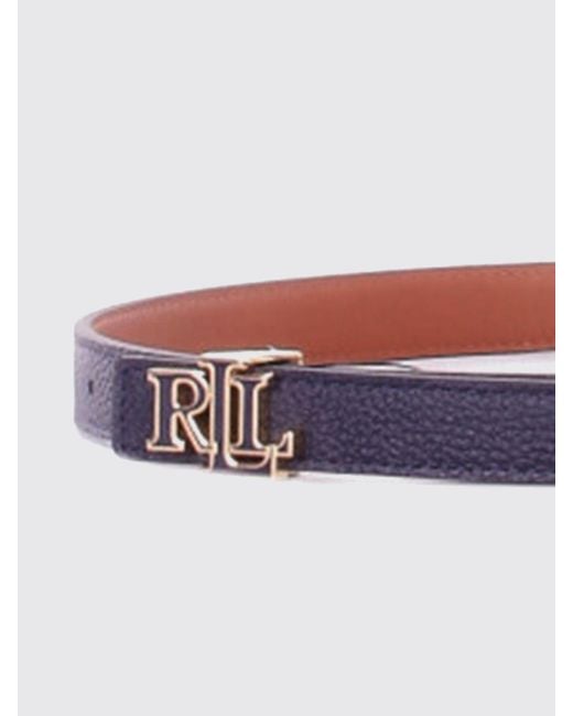 Ralph Lauren White Leather Belt
