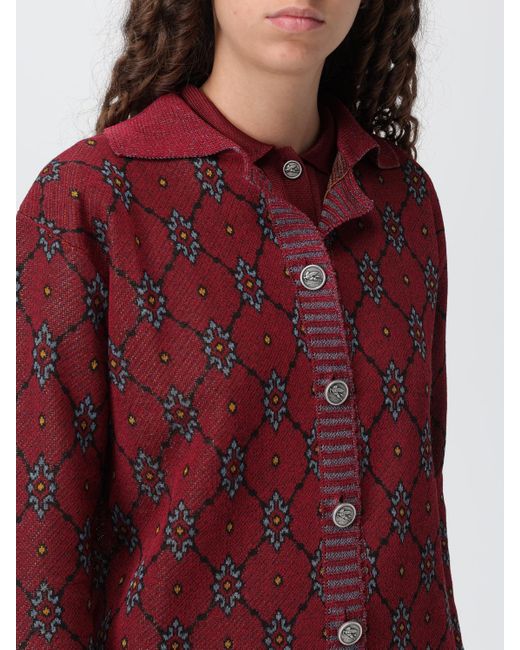 Cardigan Femme Etro en coloris Red