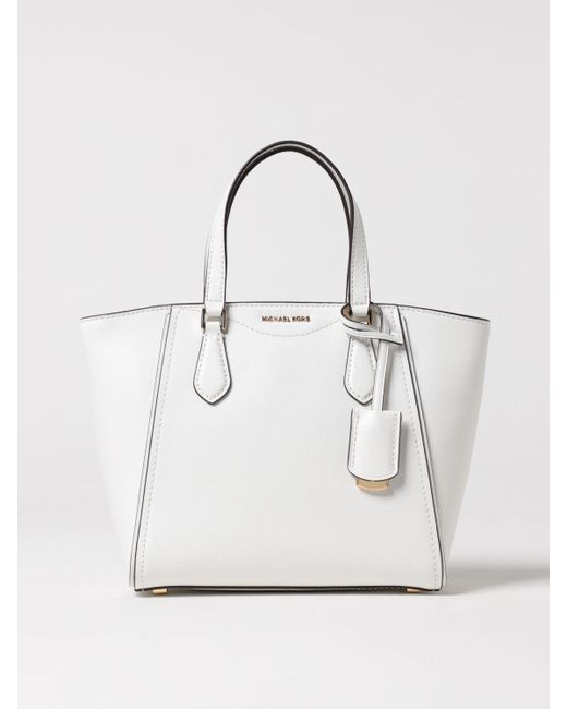 Borsa A Tracolla Convertibile Taryn Piccola di Michael Kors in White