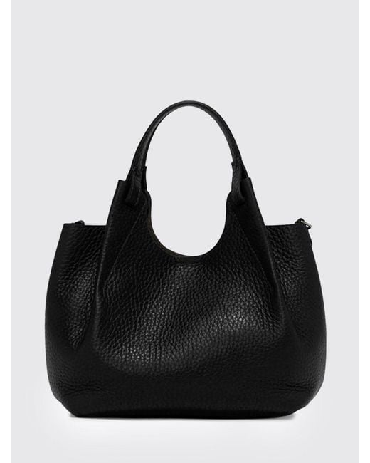 Gianni Chiarini Black Dua Hammered Leather Bag