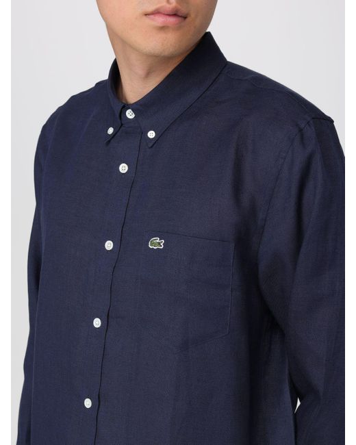 Camisa Lacoste de hombre de color Blue