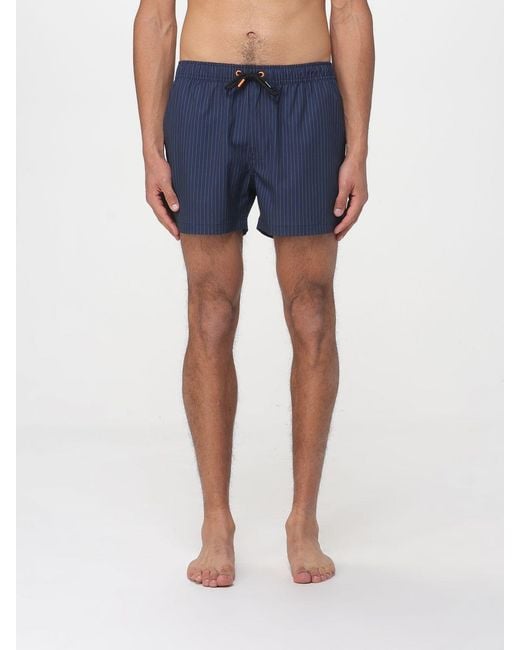Save The Duck Blue Printed Polyester Swimsuit for men