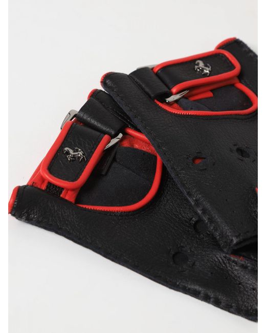 Ferrari Black Gloves for men