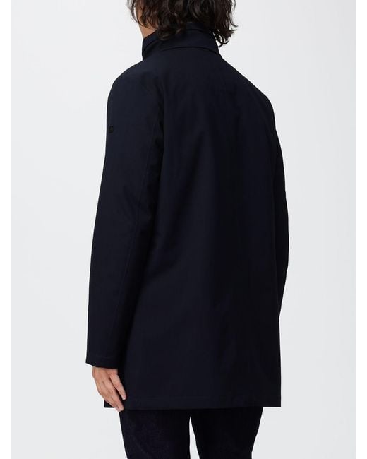 DUNO Blue Blake Technical Fabric Parka With Down Padding for men
