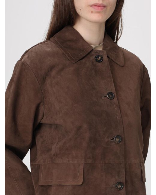 Max Mara Brown Charme Suede Jacket
