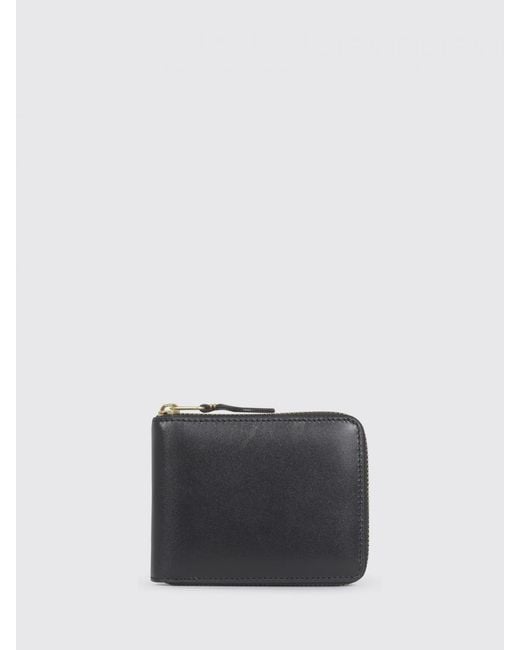 Comme des Garçons Black Calf Leather Wallet for men