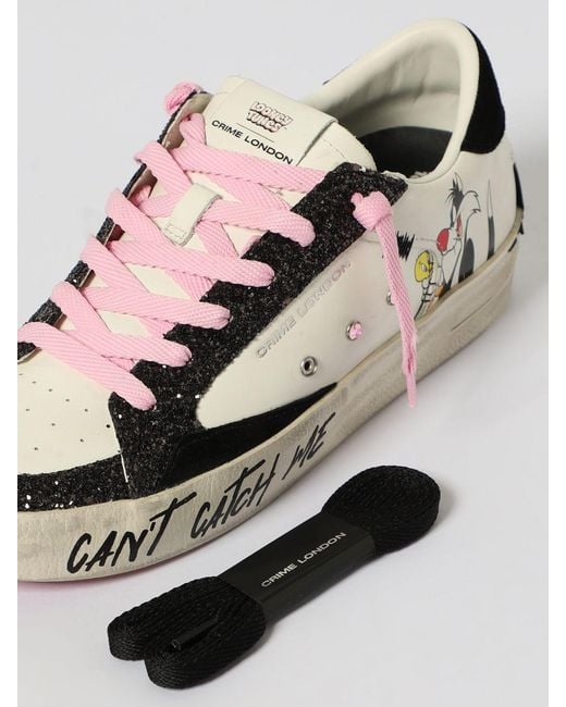 Crime London Black Sneakers Damen