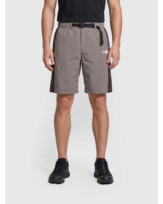The North Face Gray Technical Fabric Shorts With Drawstring for men