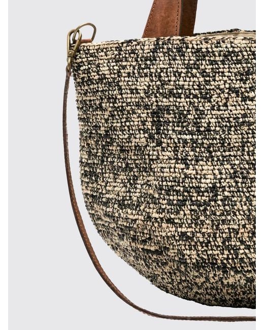 IBELIV Metallic Mirozy Raffia Bag