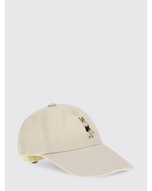 Maison Kitsuné Natural Maison KitsunÉ Dressed Fox Cotton Hat