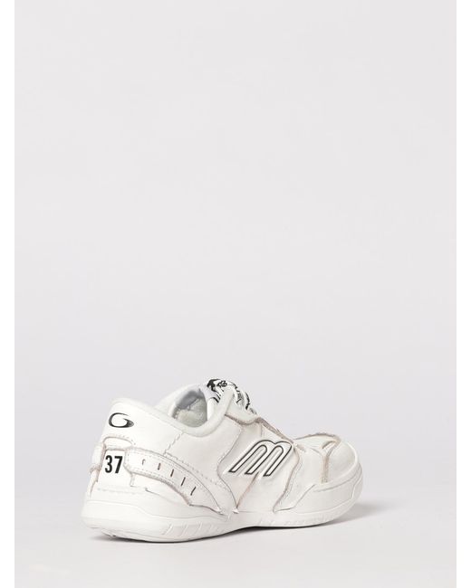 Balenciaga White Hamptons Used Leather Sneakers