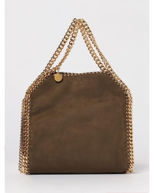 Stella McCartney Brown Falabella Synthetic Suede Mini Tote Bag