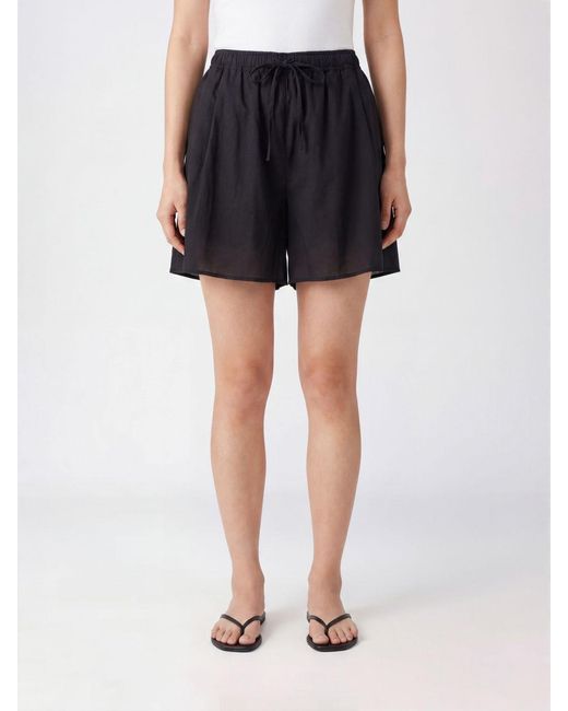 FEDERICA TOSI Black Muslin Shorts