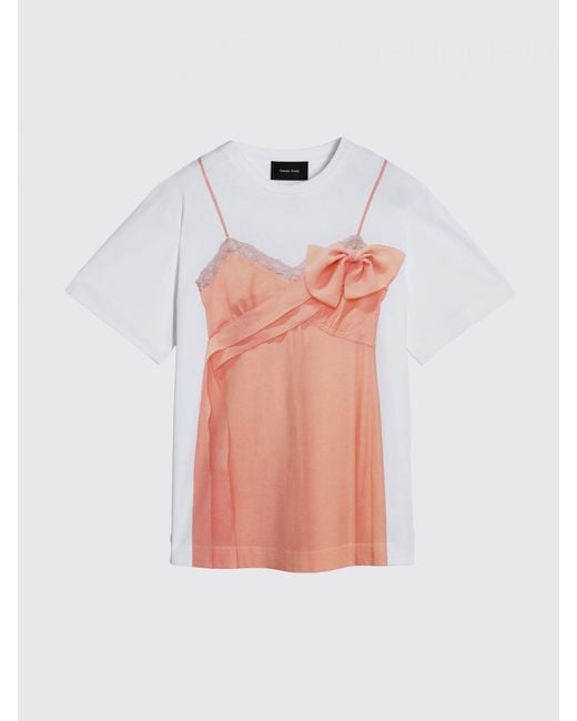 Simone Rocha Black Top Print T-Shirts