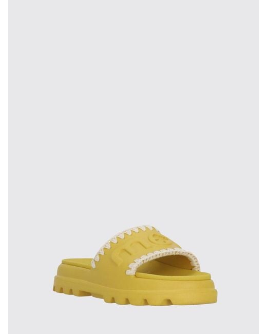 Mou Yellow Eva Rubber Sliders
