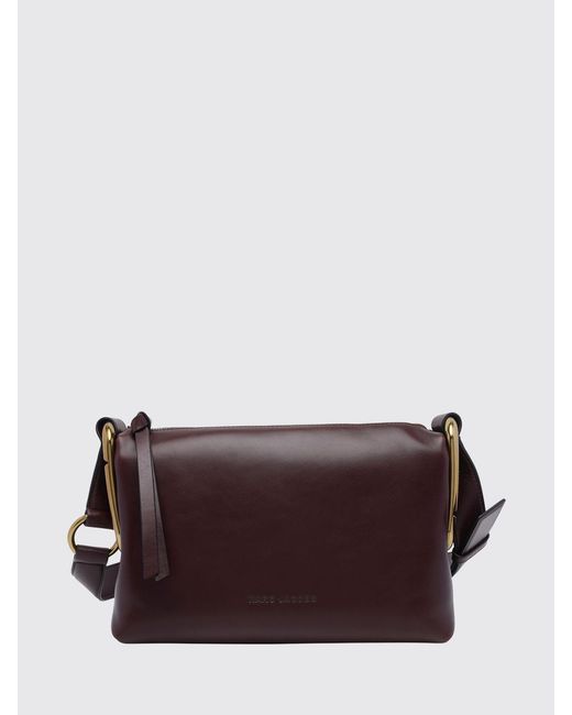 Marc Jacobs Brown Juliette Leather Crossbody Bag With Double J Logo And Zip Closure