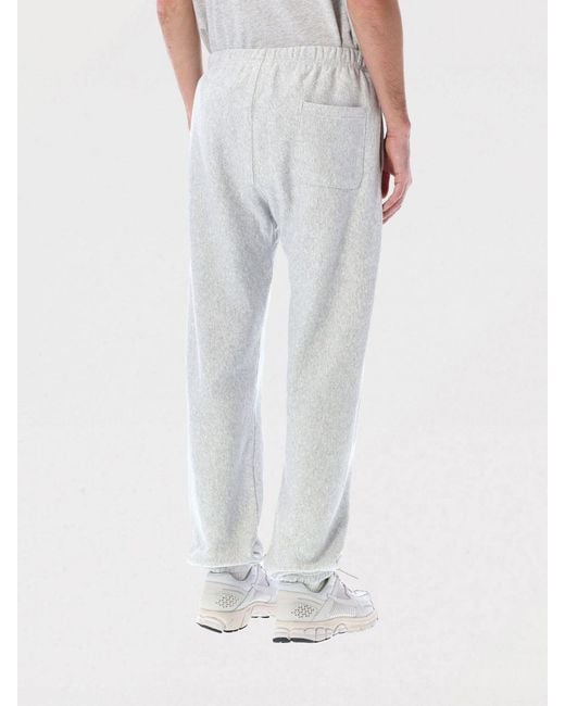 Champion White Cotton Jogging Trousers for men