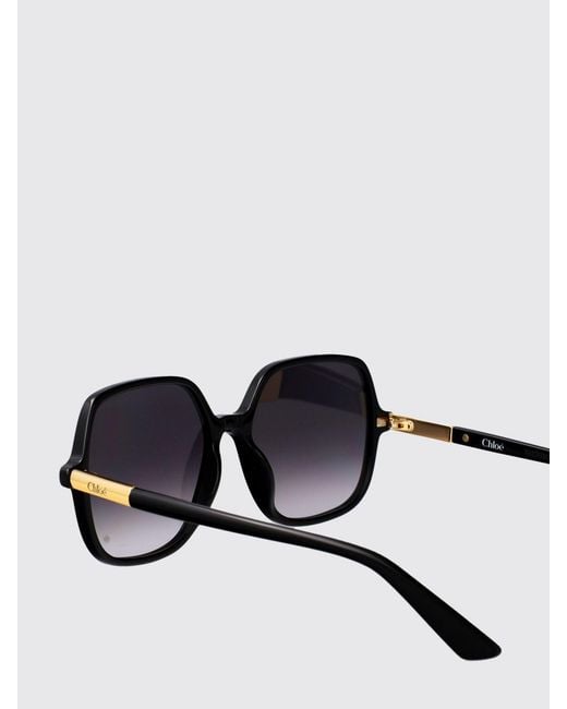 Chloé White Chlo&Eacute Tortoiseshell Acetate Cat-Eye Sunglasses