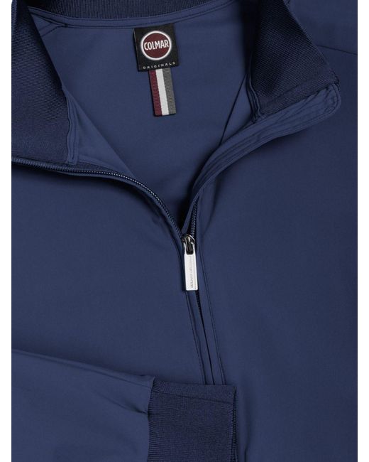 Colmar Blue Nylon Bomber Jacket for men