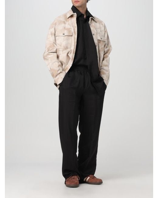 MSGM Black Trousers for men