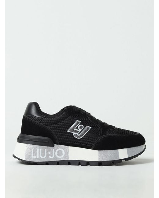 Sneakers in pelle scamosciata e mesh di Liu Jo in Black