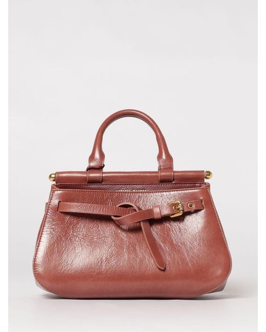 Antonio Marras Pink Tumbled Leather Handbag
