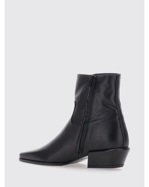 Semicouture White Flat Ankle Boot