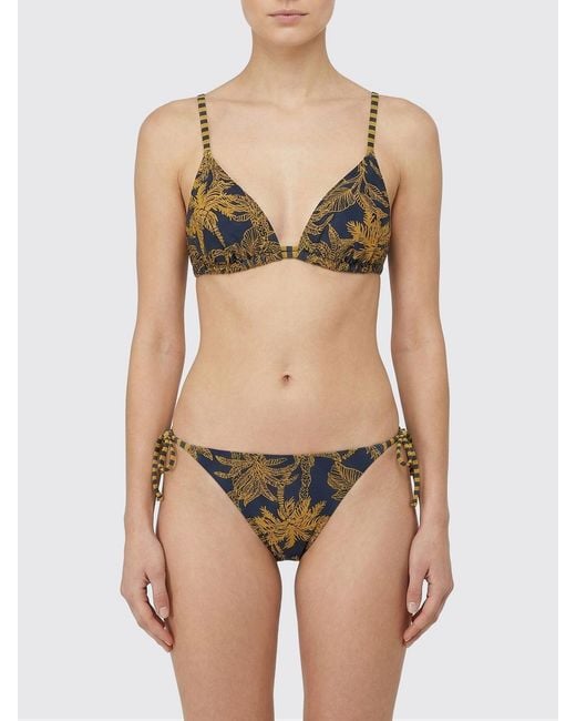 Top De Bikini Con Estampado Tropical Eres de color Natural