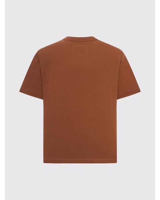 SACAI X CARHARTT WIP Brown Cotton T-Shirt With Logo for men