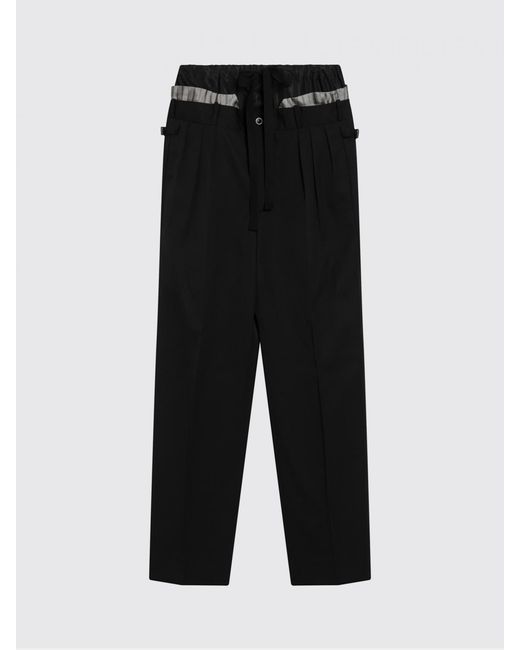 Maison Margiela Black Anonymity Of The Lining Wool Trousers for men