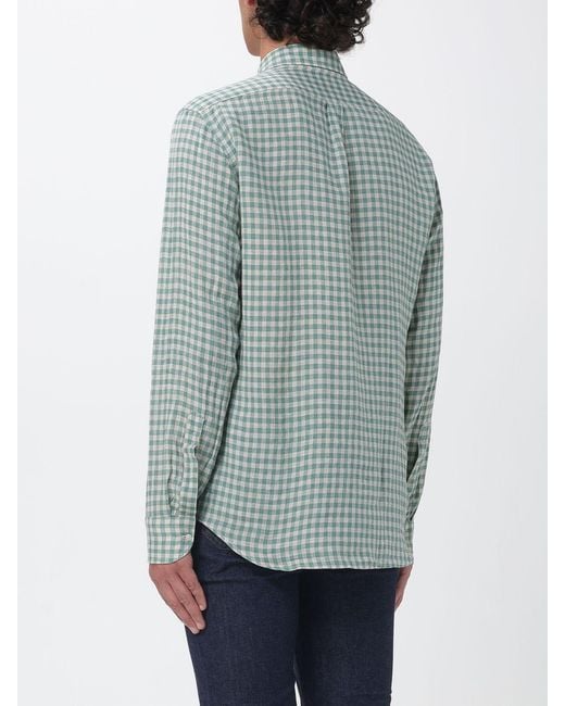 B.D. Baggies Blue Check Cotton Casual Shirt for men