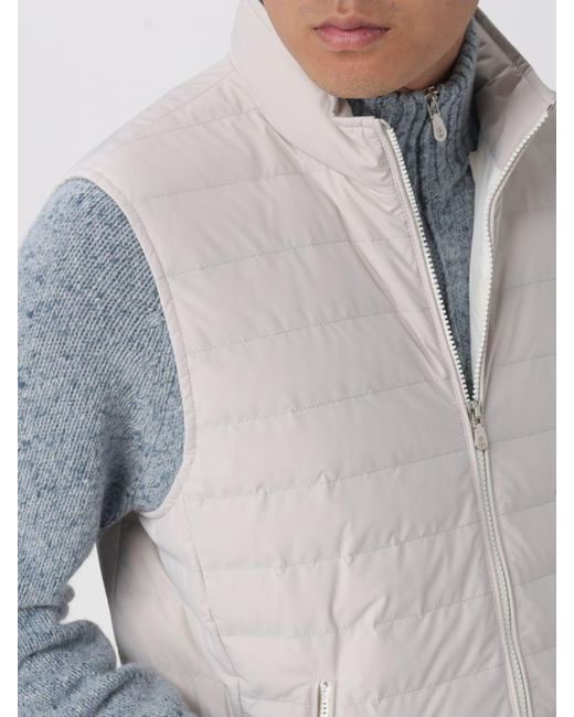 Brunello Cucinelli Gray Vest for men