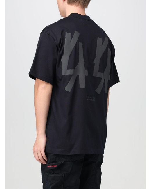 T-shirt di cotone di 44 Label Group in Black da Uomo